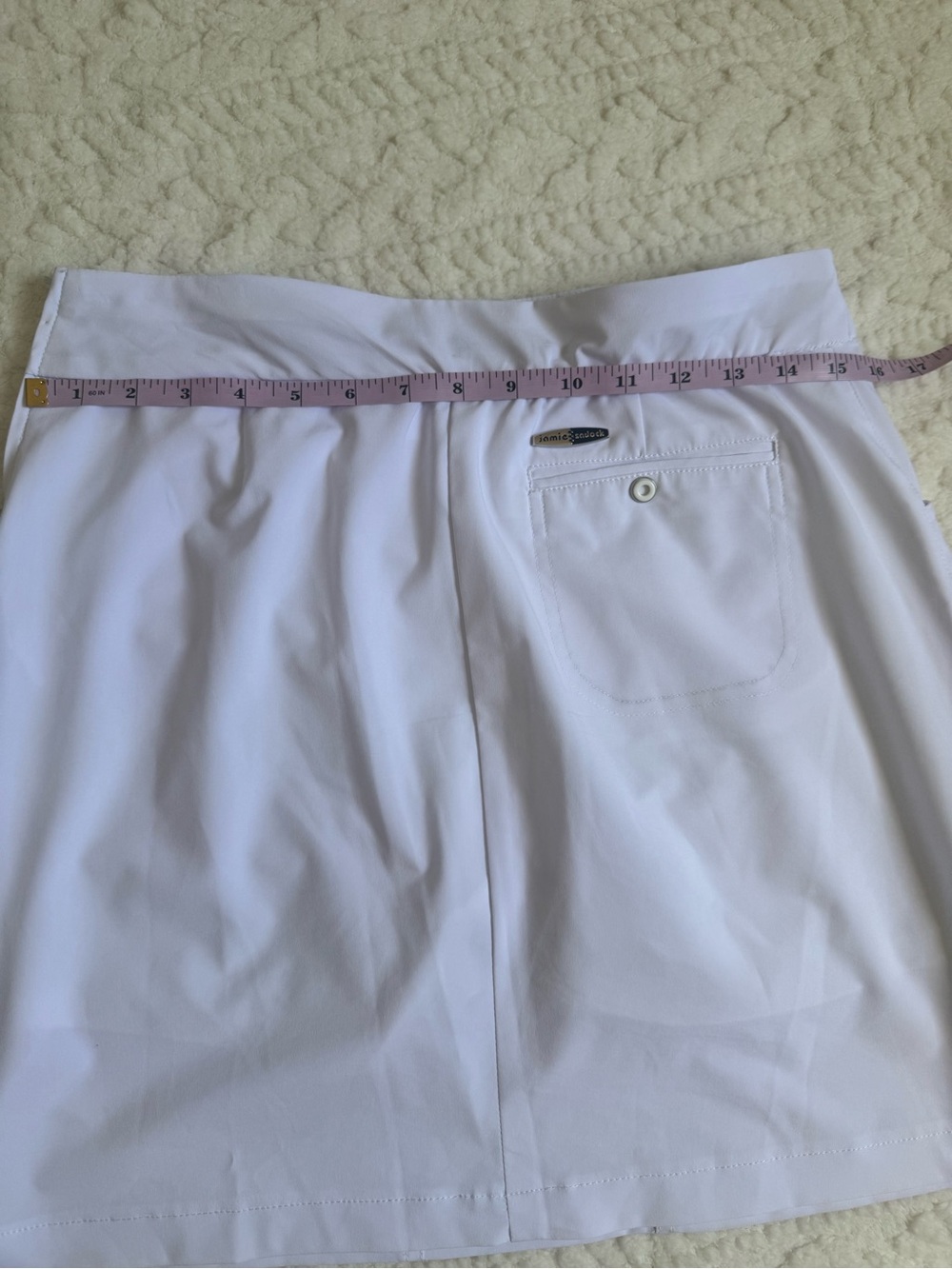 Jamie Sadock White Golf Skort Cargo Pockets Built In Shorts Size 6 - Picture 8 of 9